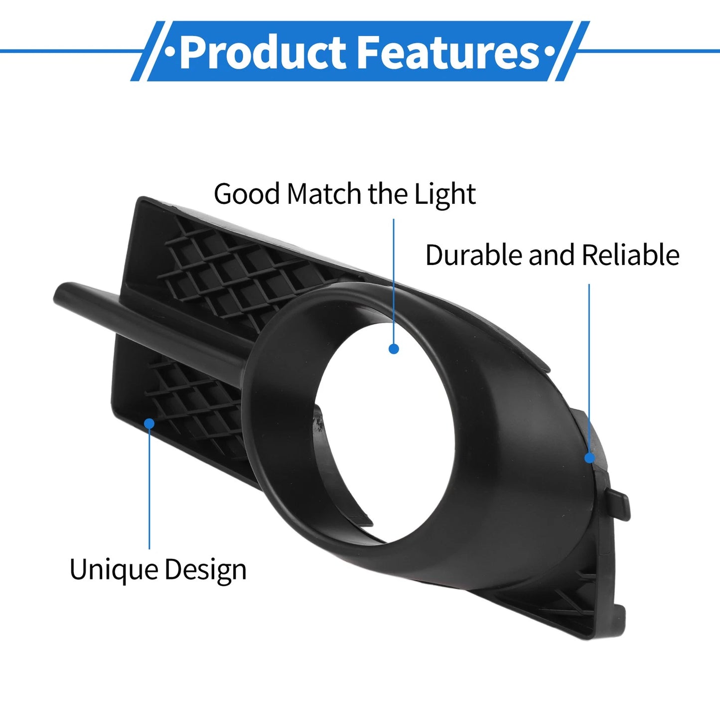 1 Pcs Front Left Fog Light Grill for Chevrolet Aveo (2007-2011)