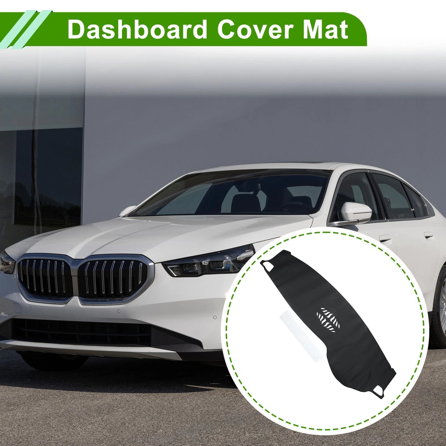 Dashboard Cover Mat for BMW E70 2008-2013 - Black Dash Carpet