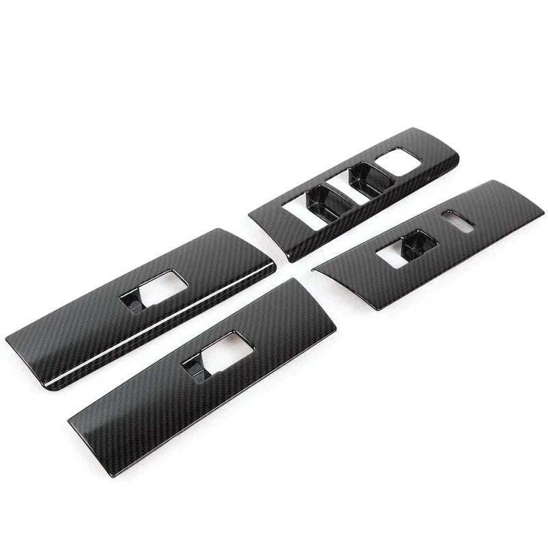 Carbon Fiber Window Lift Switch Panel Trims for Toyota 4Runner (2010-2019)