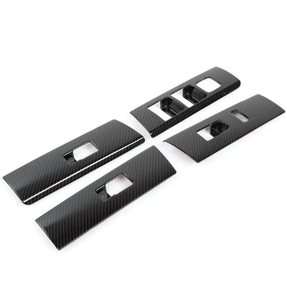 Carbon Fiber Window Lift Switch Panel Trims for Toyota 4Runner (2010-2019)