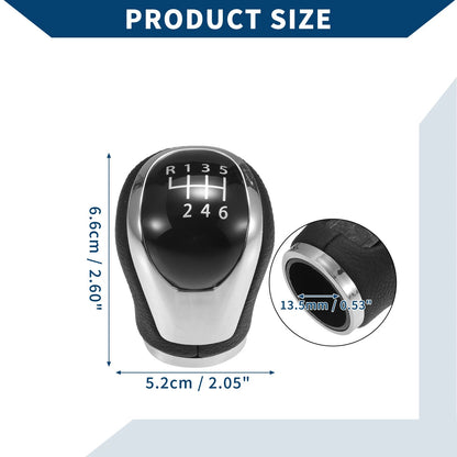 6 Speed Manual Gear Shift Knob for Nissan Qashqai J11 (2013-2022) Black
