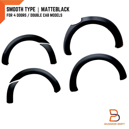 Matte Black Fender Flares for Ford Ranger T6 PX1 (2012-2015)