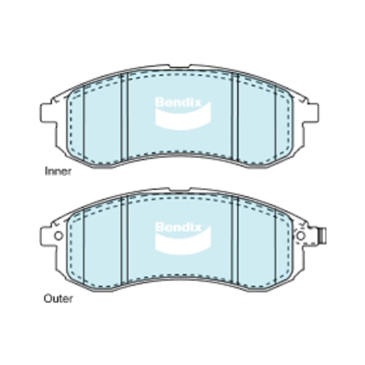 4WD Front Disc Brake Pad Set for Triton MK 2.8L 4M40 4M40T (2001-2006)