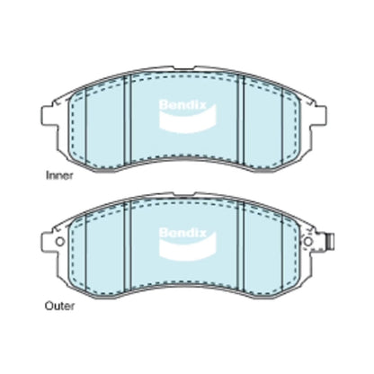 4WD Front Disc Brake Pad Set for Triton MK 2.8L 4M40 4M40T (2001-2006)
