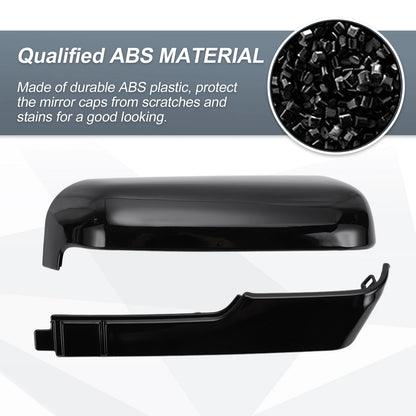 Rearview Mirror Cover Cap Gloss Black for Chevrolet Silverado GMC