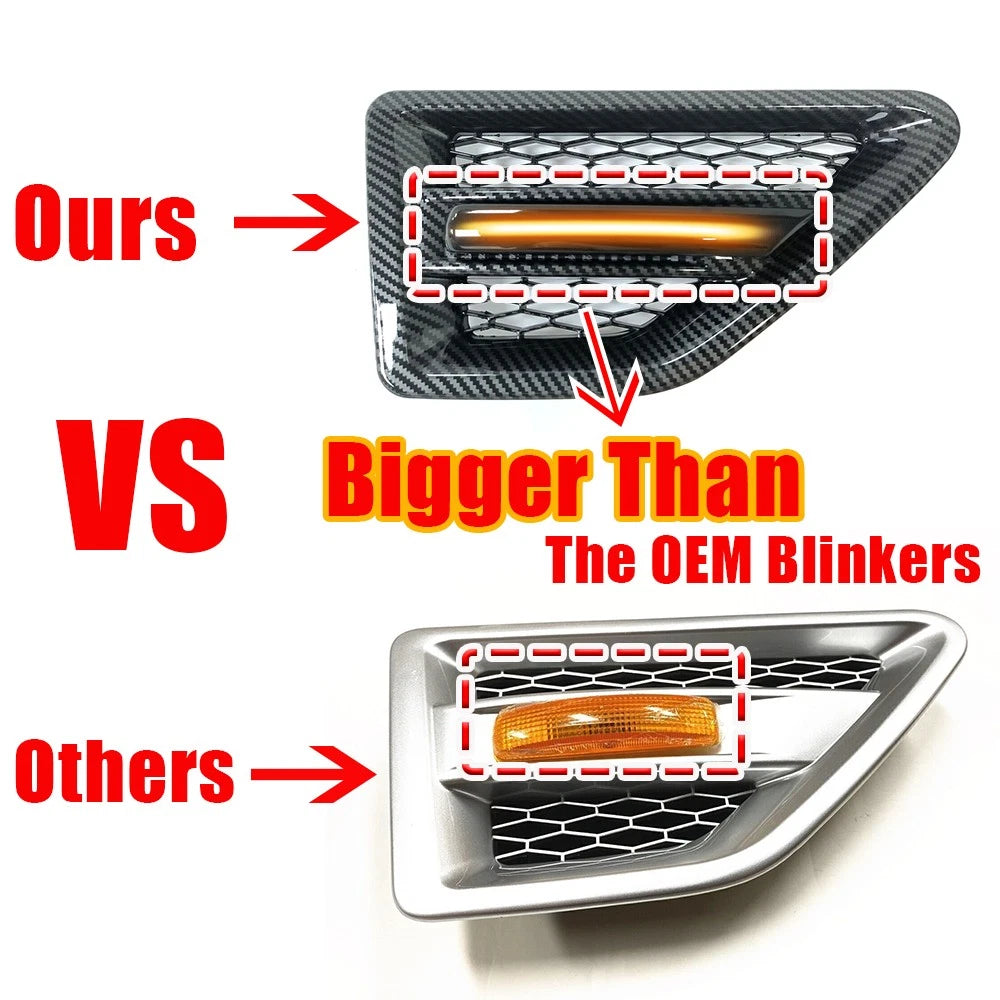 Dynamic Side Marker Light Vent Cover for Freelander 2 (2007–2014)