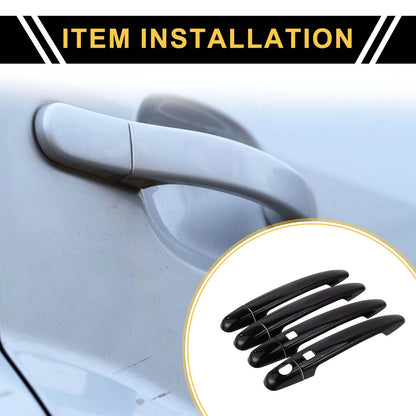 4pcs Exterior Door Handle Covers for Toyota 4Runner (2003-2010) Black