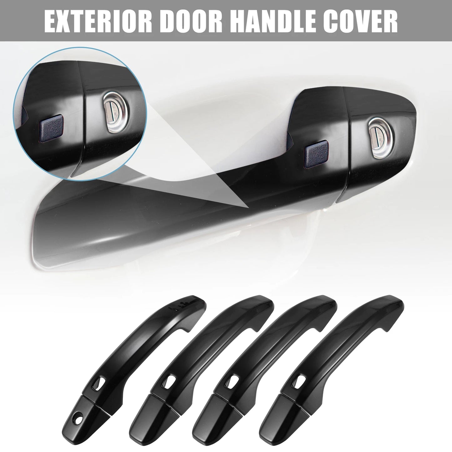 Door Handle Cover with 4 Smartkey Cutout for Chevrolet