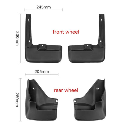 Mudguards Splash Guards & Mud Flaps for Toyota Hiace (2019–2025)