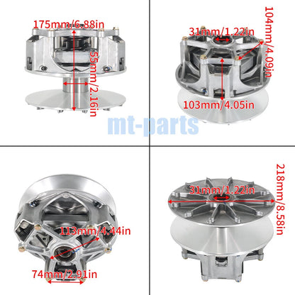 Clutch Variator Pulley Set for Polaris RZR XP TURBO (2016-2017, 2019-2020)