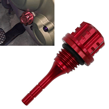 Red Oil Level Gauge Dipstick Plug for GY6 BWS 125CC
