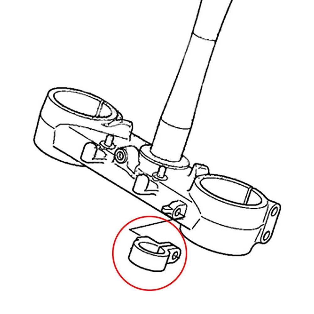 CNC Front Brake Hose Clamp for HONDA CR80R CR85R CR125R CR250R