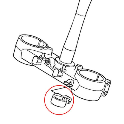 CNC Front Brake Hose Clamp for HONDA CR80R CR85R CR125R CR250R