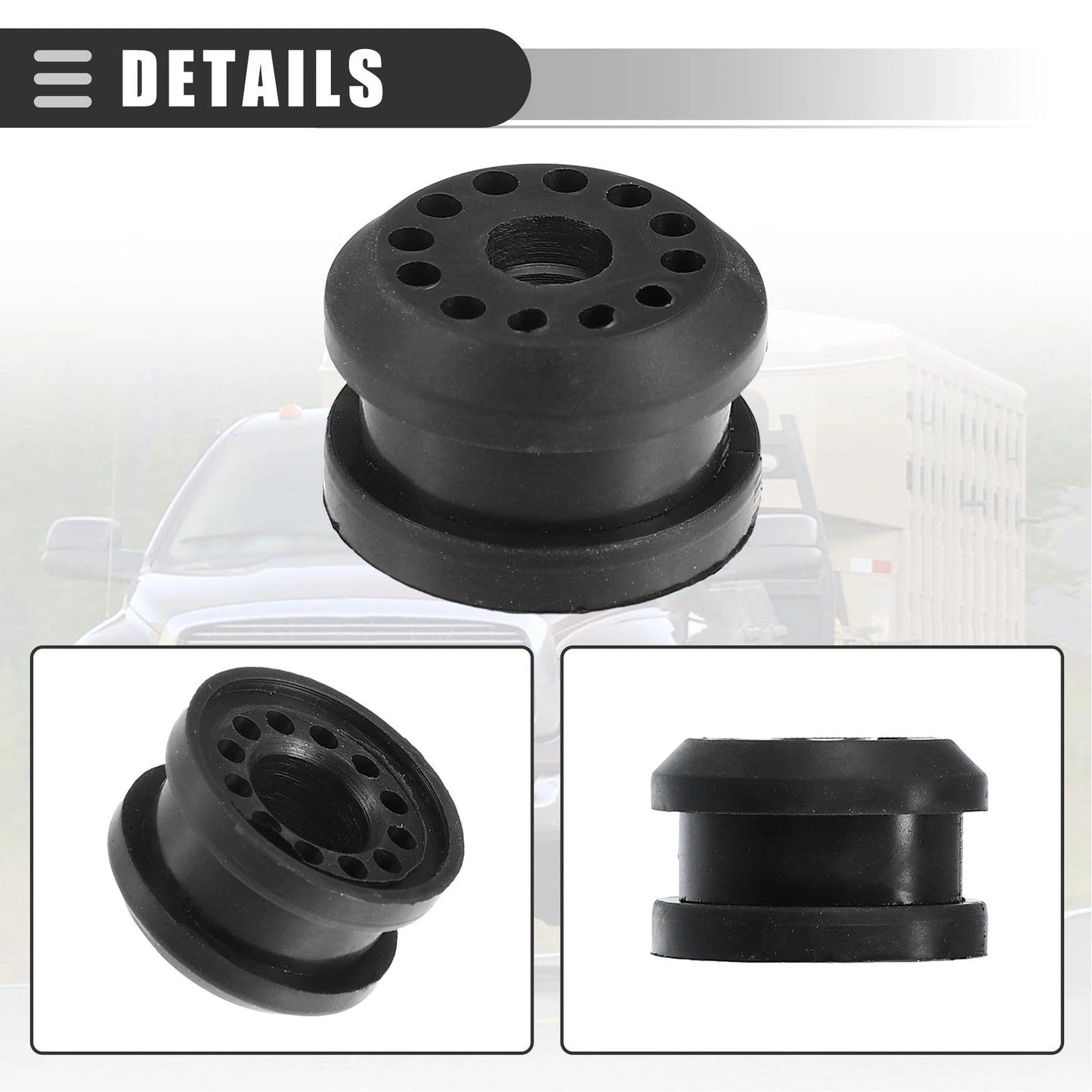Transfer Case Linkage Bushing for Dodge Ram Rubber Black 4 x Pieces