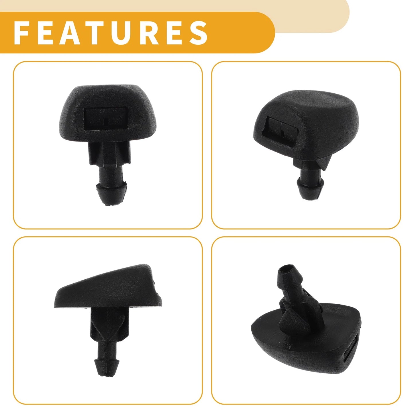 Front Windshield Washer Nozzles for Peugeot 207 (2007-2015)