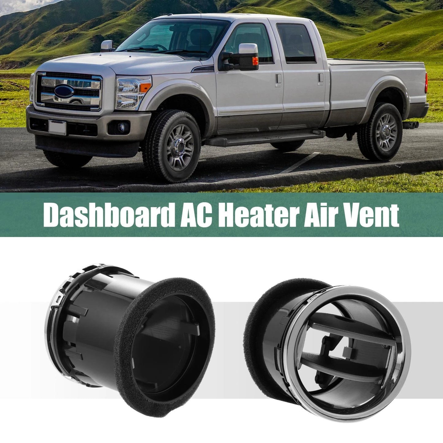 2 x Front Dashboard AC Heater Air Vents for Ford F-150 (2004-2008)