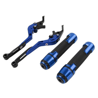 Blue Extendable Brake Clutch Lever Grip Set for Ducati Panigale (2014-2019)