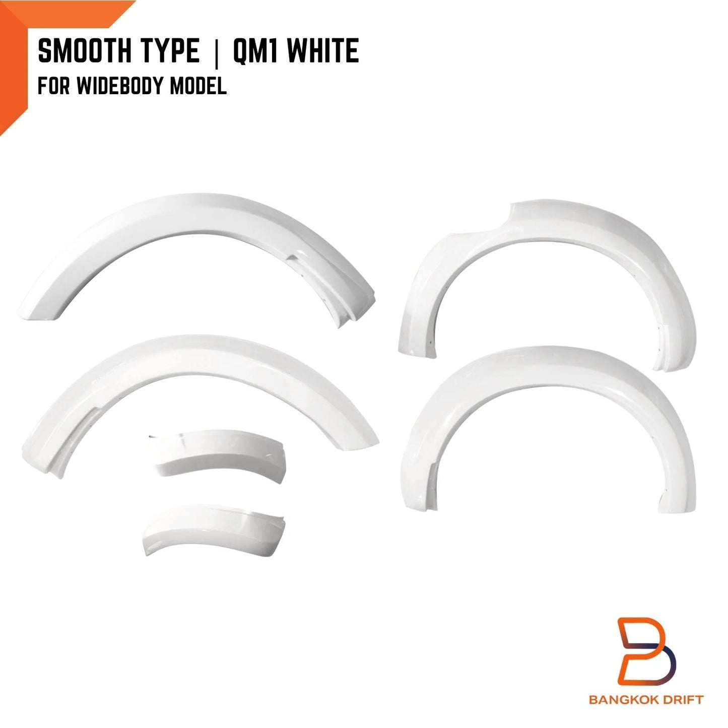 White Fender Flares Wheel Arch for Nissan Navara NP300 D23 ST ST-X (2015-2023)