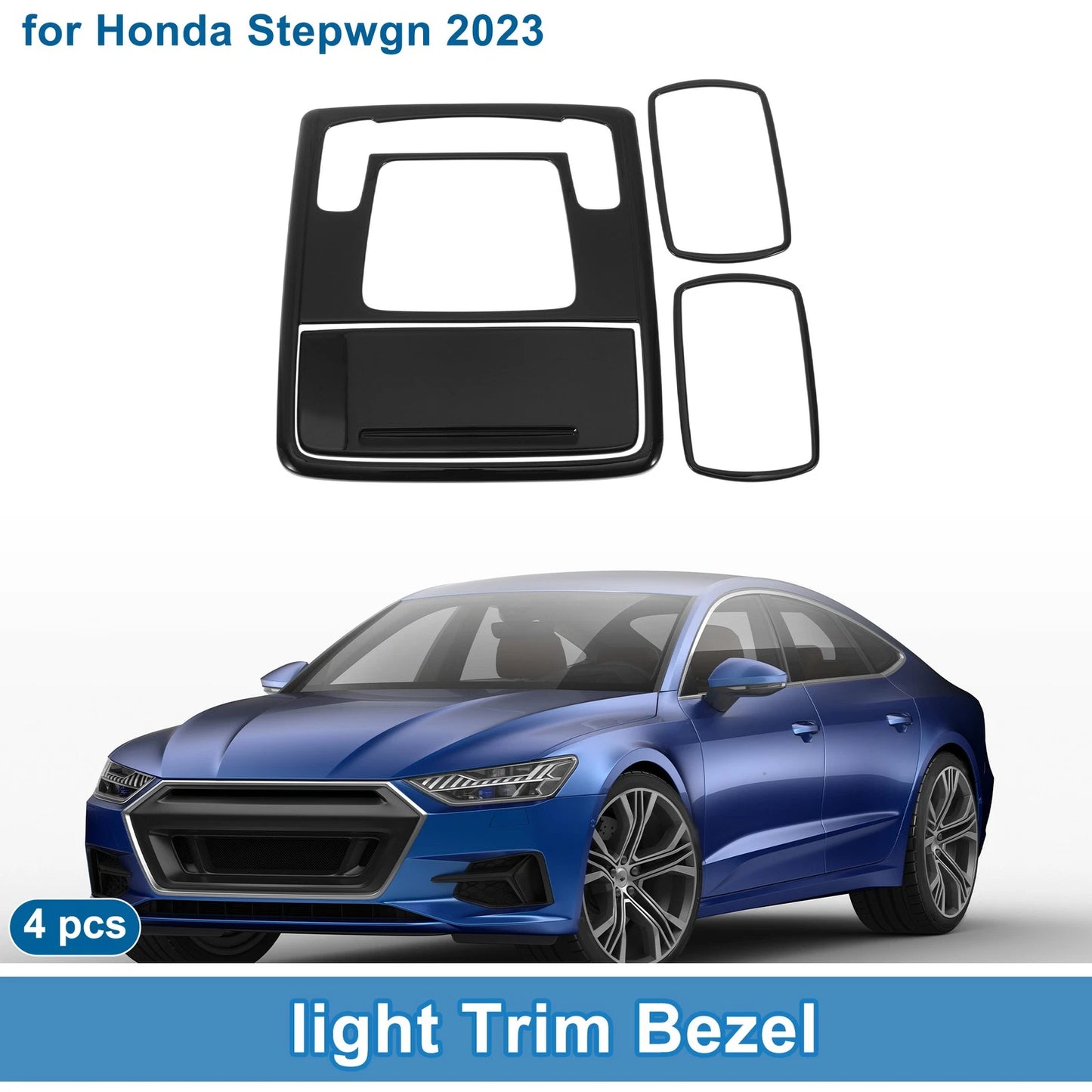 Light Trim Bezel for Honda Stepwgn 2023 Black