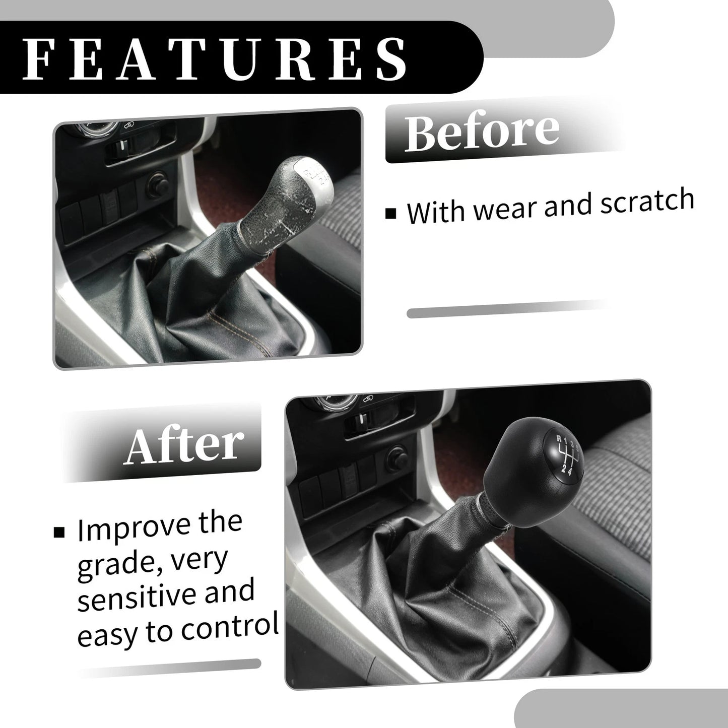 5 Speed Manual Gear Shift Knob for Citroen Jumper Relay (1994-2006)