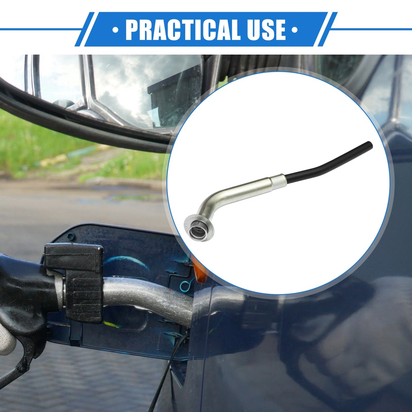 Fuel Tank Filler Neck for Ford F-350 (1994-1997) Rear Tube Pipe Hose