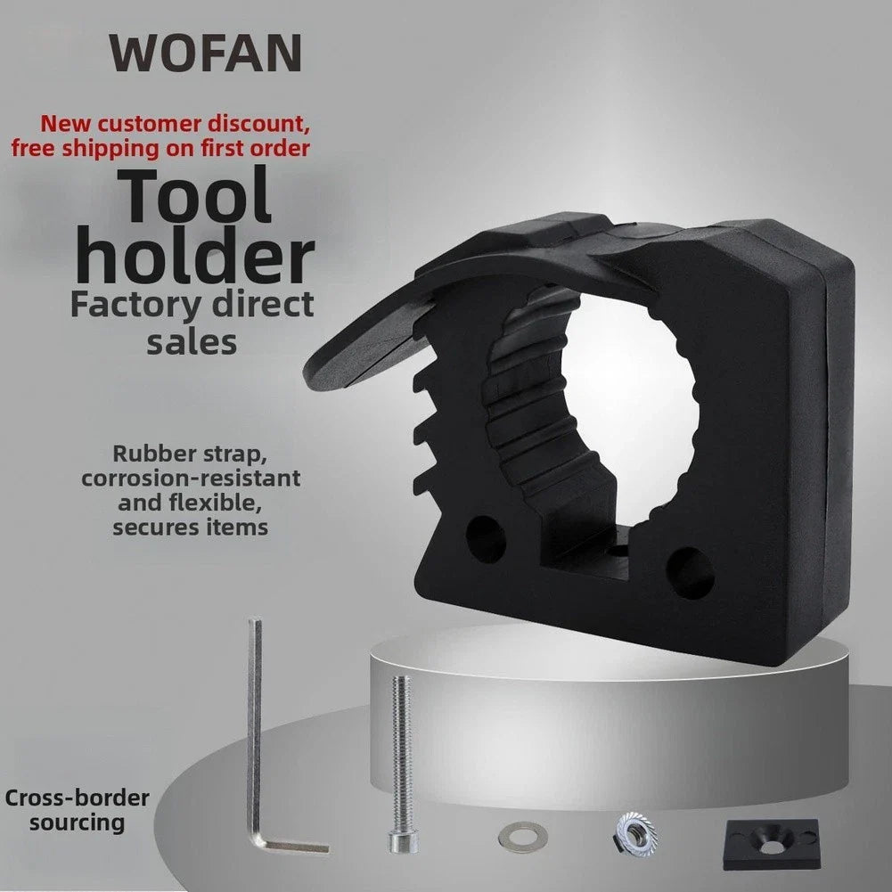 Quick Release Rubber Tool Holder Clamp for 3-4cm Pipes for Boats/RVs/Cars