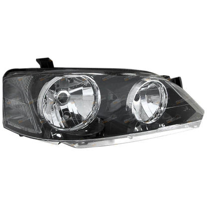 RH Headlight BLACK for Ford BA BF Falcon Fairmont (2002 - 2006)