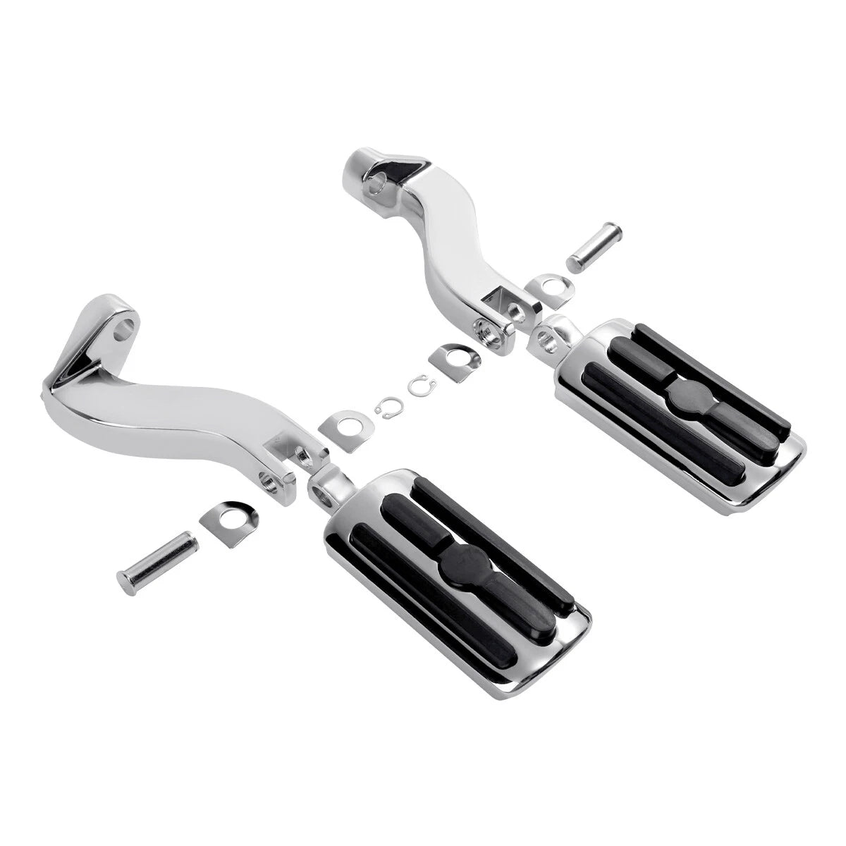 Chrome Passenger Footpeg Pegs Bracket Mount for Harley Touring (1993-2025)