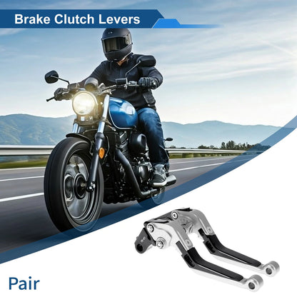 Adjustable Brake Clutch Levers for Honda X11 (1999-2002) Silver Black