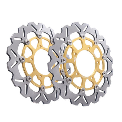 2 x Front Brake Disc Rotors for Suzuki GSXR1000 (2005-2008) - Gold