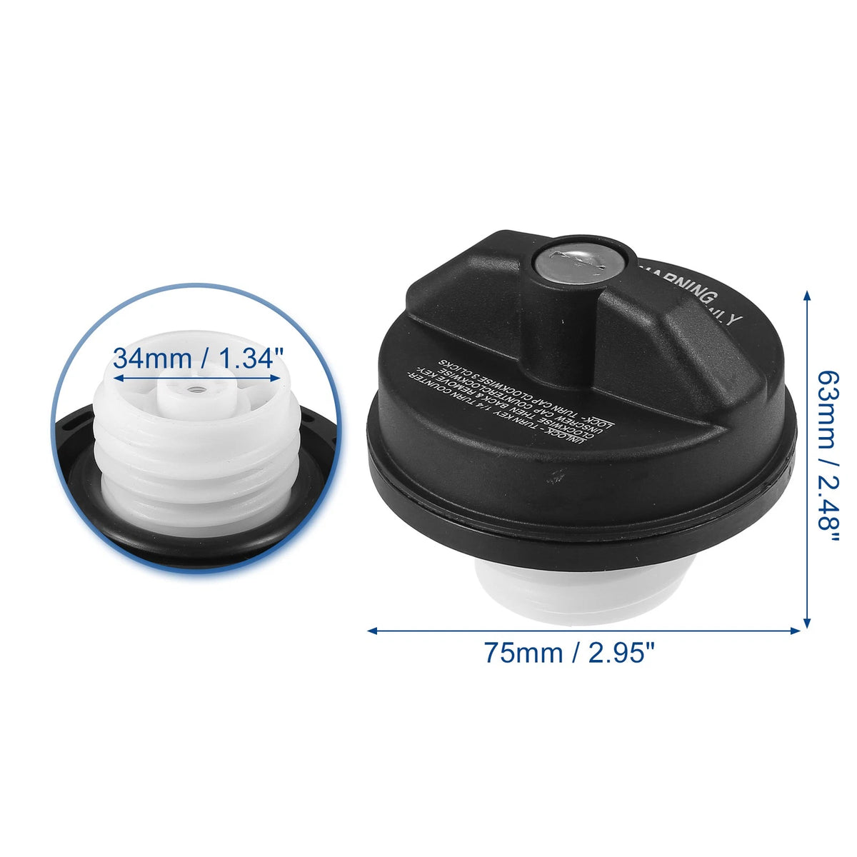 Fuel Tank Filler Cap Cover for RAM 1500 2500 3500 (2011-2016)