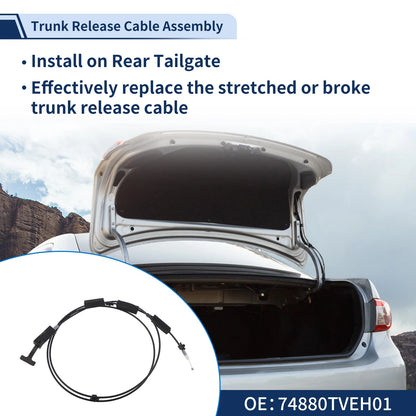Trunk Lid Release Cable for Honda Accord (2018-2022)