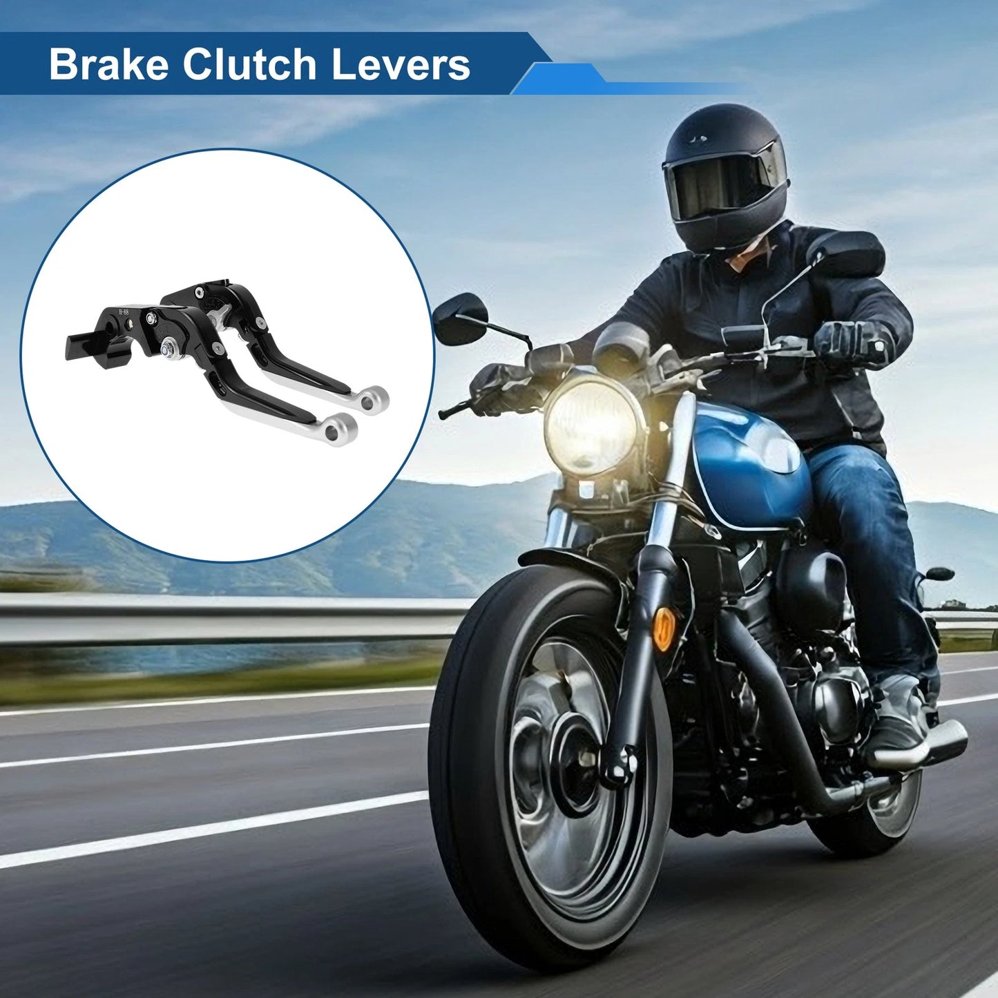 Brake Clutch Lever 2 x Adjustable Short Long for Kawasaki ZX14R