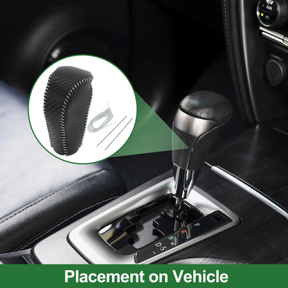 Black Carbon Fiber Gear Shift Knob Cover for Mazda CX-5 (2017-2022)