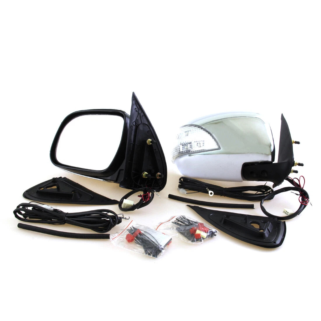 Chrome Electric Folding LED Door Wing Mirrors for Toyota Hilux2004-2015
