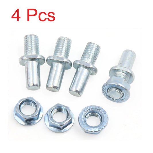 4 x Silver Tone Metal Motorcycle Rear Driven Sprocket Bolts for CG