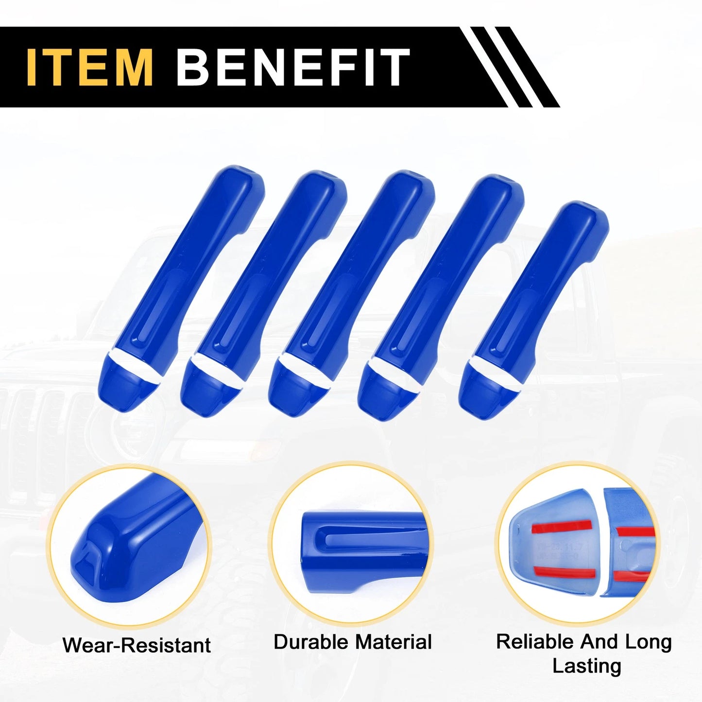 Blue Door Tailgate Handle Cover for Jeep Gladiator JT (2020-2021)