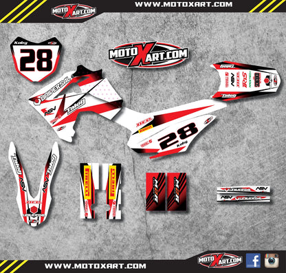 Full Custom Graphic Kit STORM STYLE Stickers for Honda CRF 125 (2013-2018)