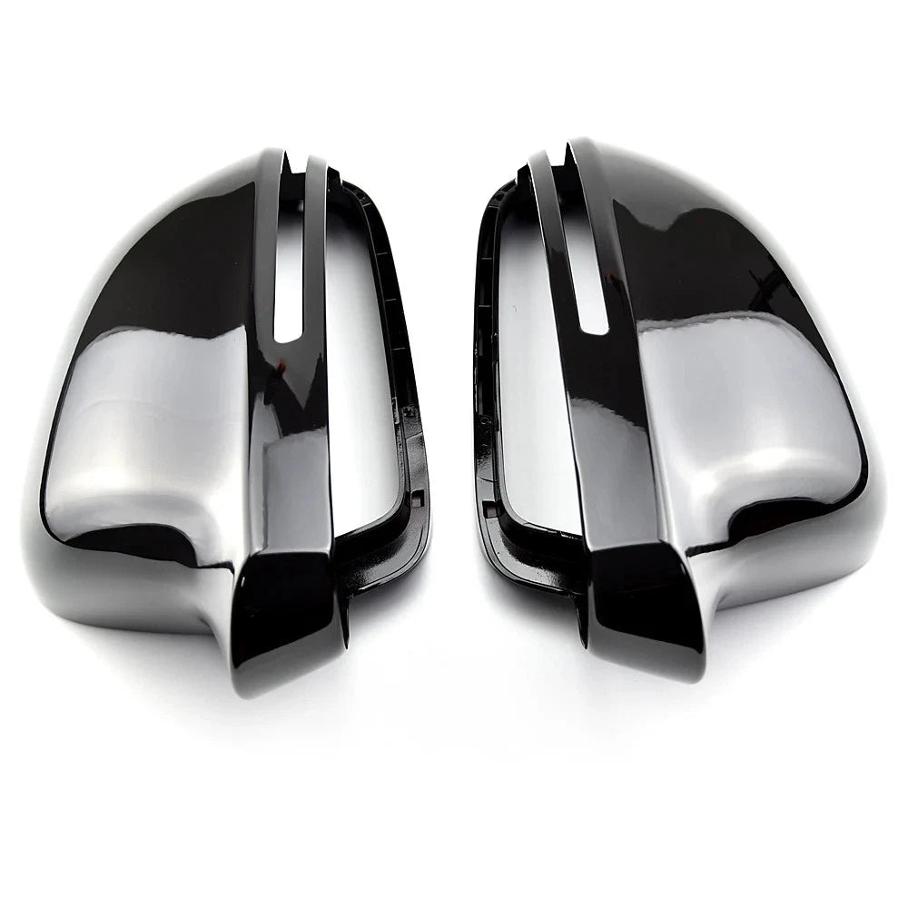 Black Mirror Cover Cap Without Lane Assist for Audi A3/S3 (2009–2010)