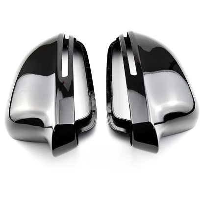 Black Mirror Cover Cap Without Lane Assist for Audi A3/S3 (2009–2010)
