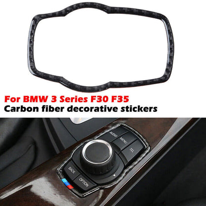 Carbon Fiber Multimedia Switch Cover Trim for BMW F30 F35 (2012-2018)