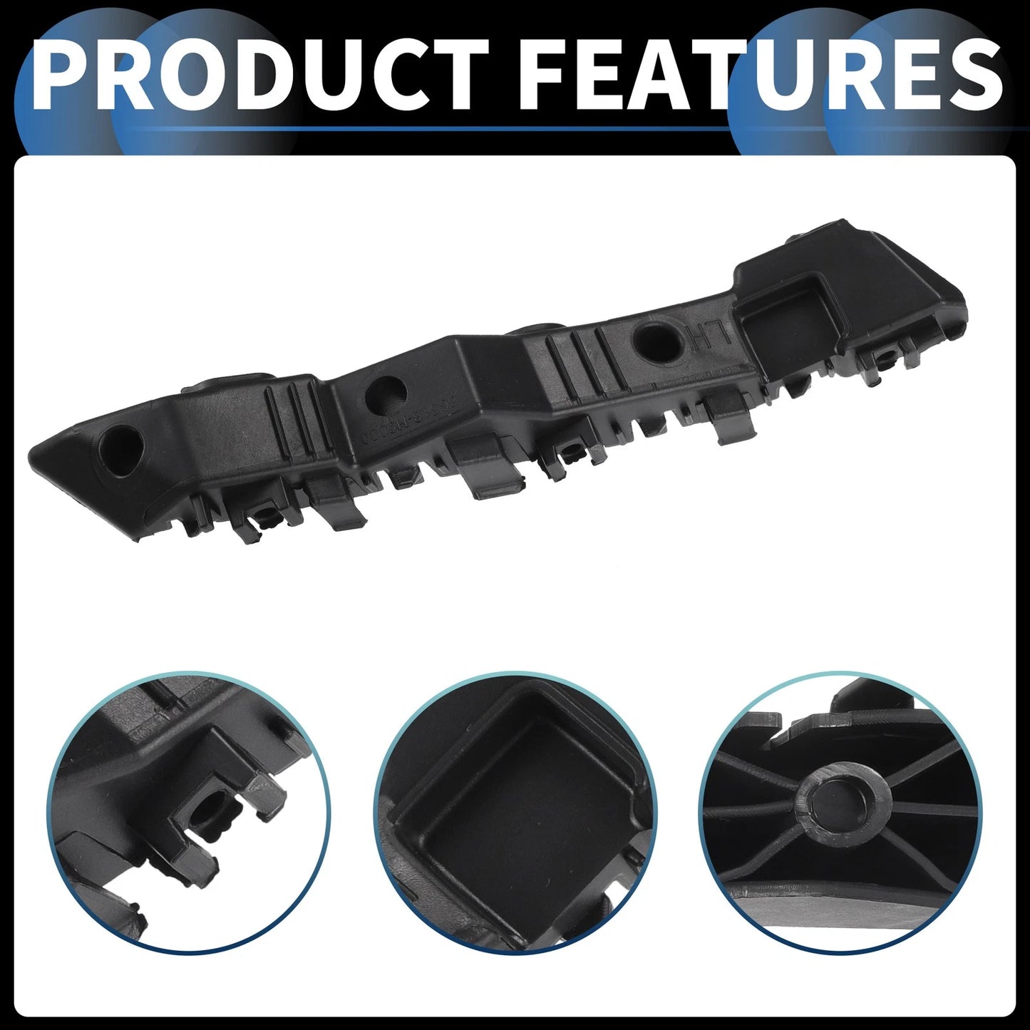 Front Bumper Retainer Bracket  for Kia Rio (2018-2020) Black