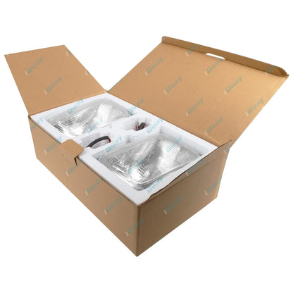 H4 Headlight Upgrade Kit for Hilux 83-05 2 Lamps Rectangle Hi Watt Globes