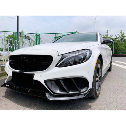 Carbon Fiber Car Front Side Air Vent Cover Trims For Benz W205 C200 C300 2015-18