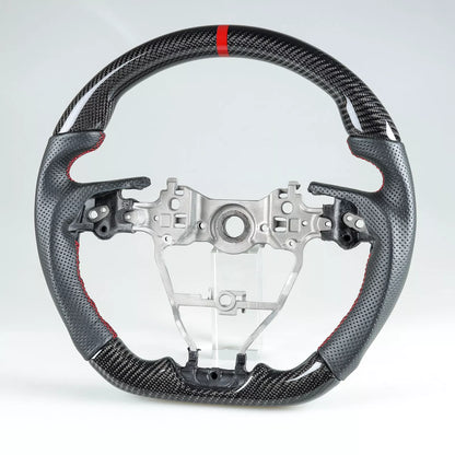 Carbon Fiber Flat Steering Wheel for Toyota Camry Corolla RAV4 (2012-2023)