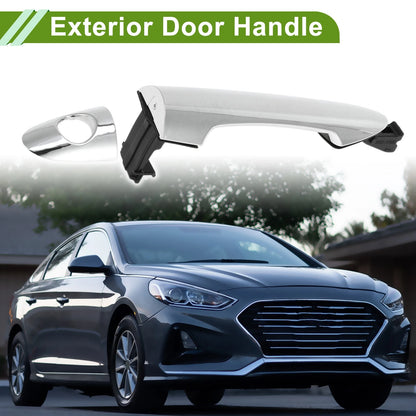 Exterior Door Handle for Hyundai Kia Silver Tone Front Left (2011-2016)