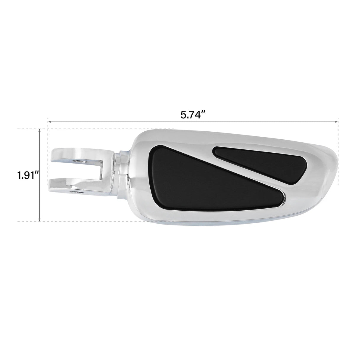 Chrome Rider Driver & Passenger Footpegs Bracket for Harley Low Rider (18-25)