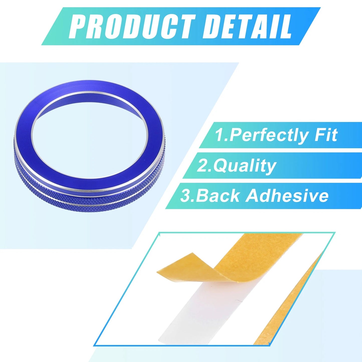 Aluminum Alloy PRND Switch Knob Cover for Ford Explorer (2020-2022) Blue