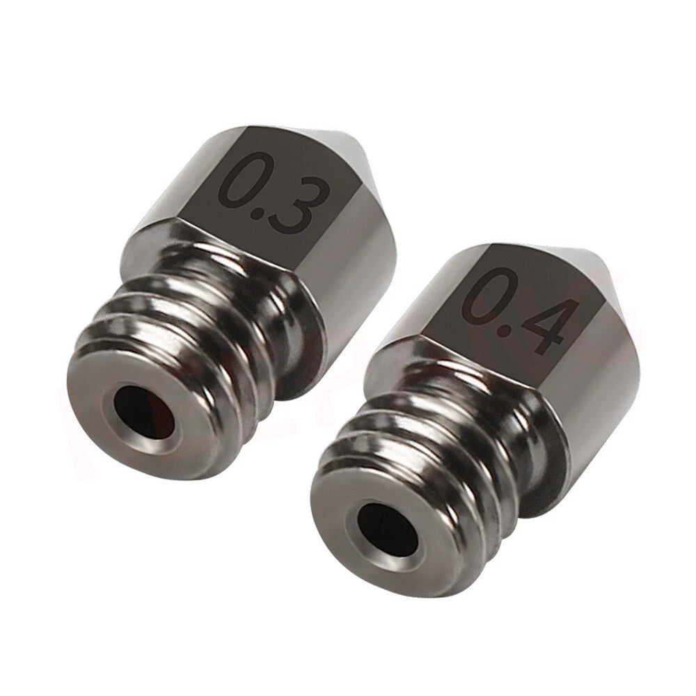 10Pcs Hardened Steel Nozzles for Creality CR-10 Ender 2 3 5 Series