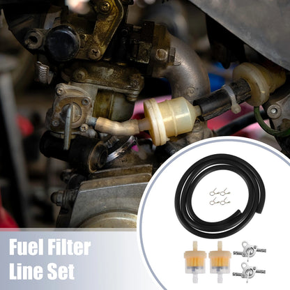 Set Motorcycle Fuel Filters with 2 Valve Petcock for CRF50 70 Moped